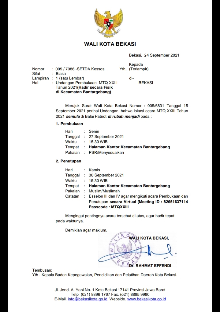 Pemerintah Kota Bekasi Search